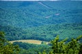 Mountain Valley Pipeline Cutting Through the Blue Ridge Mountains of Virginia, USA Royalty Free Stock Photo